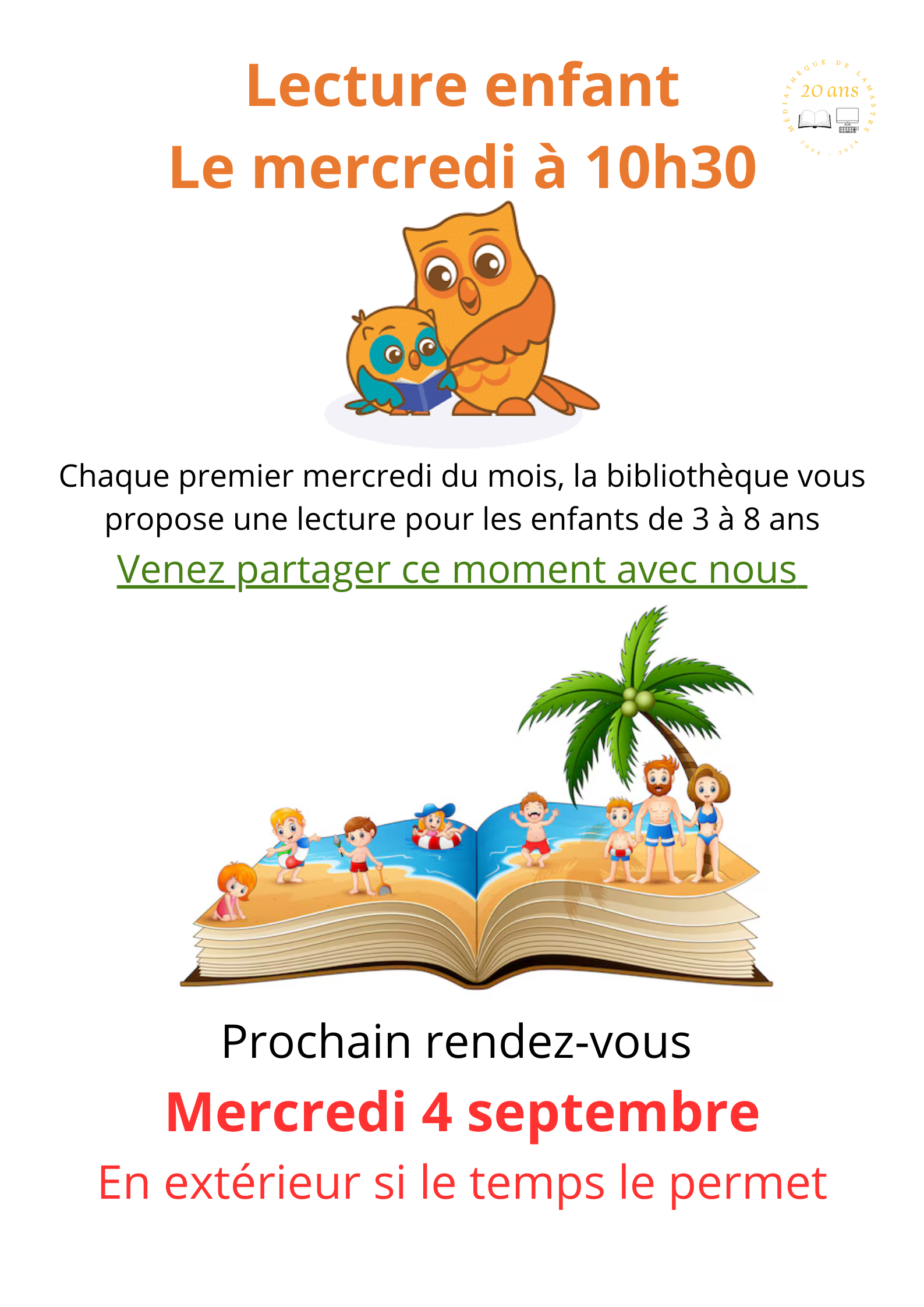 Lecture enfants - Bibliothèque de Lamastre (07)